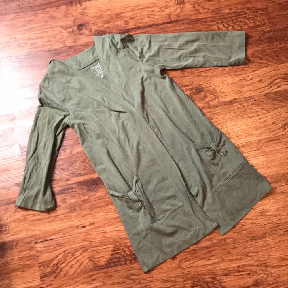 Mod Bod green 3/4 Sleeve Cardigan Size Small